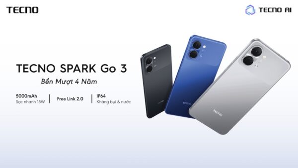 TECNO ra mắt SPARK Go 3 tại Việt Nam: ‘Bền mượt 4 năm’