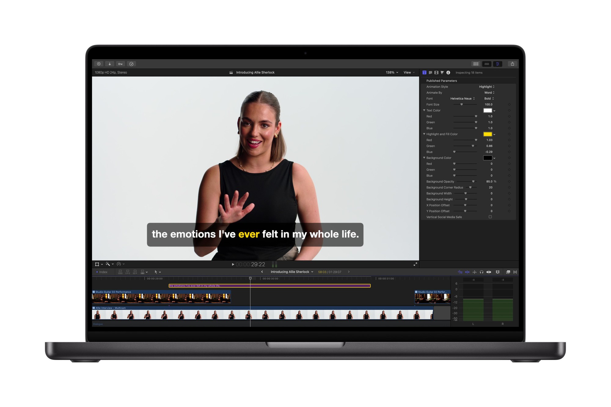 apple-creator-studio-final-cut-pro-generate-captions-on-macbook-pro-17829203236861721332257-1782961940669-1782961940955506185660 Giữa cơn bão bản quyền phần mềm Adobe, Apple tung ra lời mời gọi hấp dẫn với giới sáng tạo nội dung - Ảnh 2.