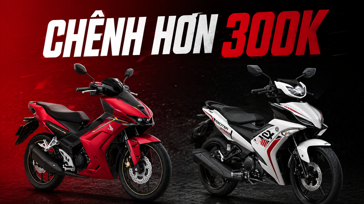 Cùng giá khoảng 50 triệu đồng chọn Yamaha Exciter ‘base’ hay Honda Winner R bản đắt nhất: Lấy động cơ mạnh hay công nghệ xịn hơn?