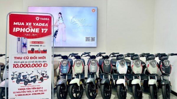 Mua xe máy điện YADEA mùa tựu trường, cơ hội nhận iPhone 17 cùng 20.000 phần quà