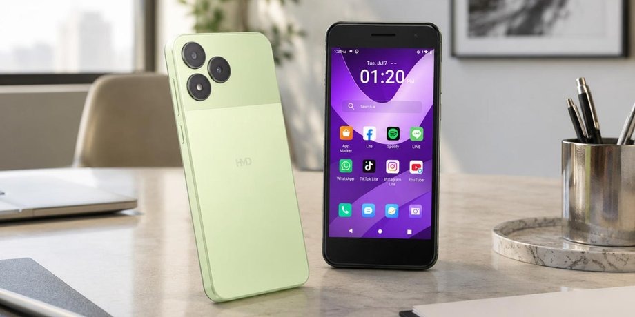 HMD tung mẫu smartphone giá rẻ 1,7 triệu đồng sở hữu ngoại hình lai iPhone 17 Pro Max